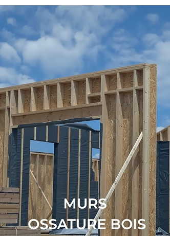 murs en ossature bois à Maringues dans le Puy de Dôme 63